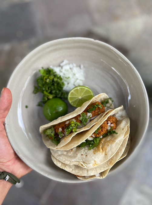 Tacos de Chorizo Vegano